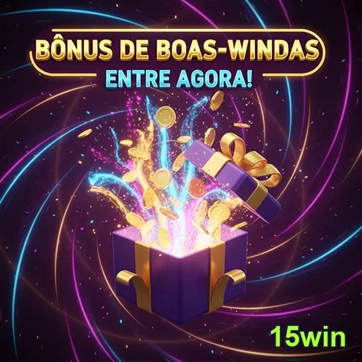 Imagem promocional do site 15win destacando bônus de até 600 reais para novos jogadores.
